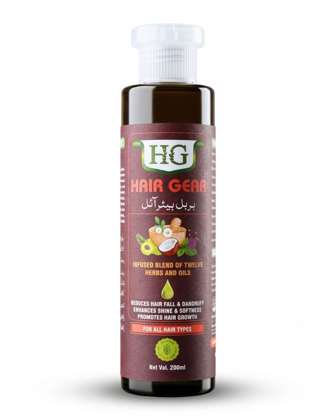 Hair Gear Hair Oil – Hair Fall Control & Fast Hair Growth - 200ml (ہربل ہیئر آئل)