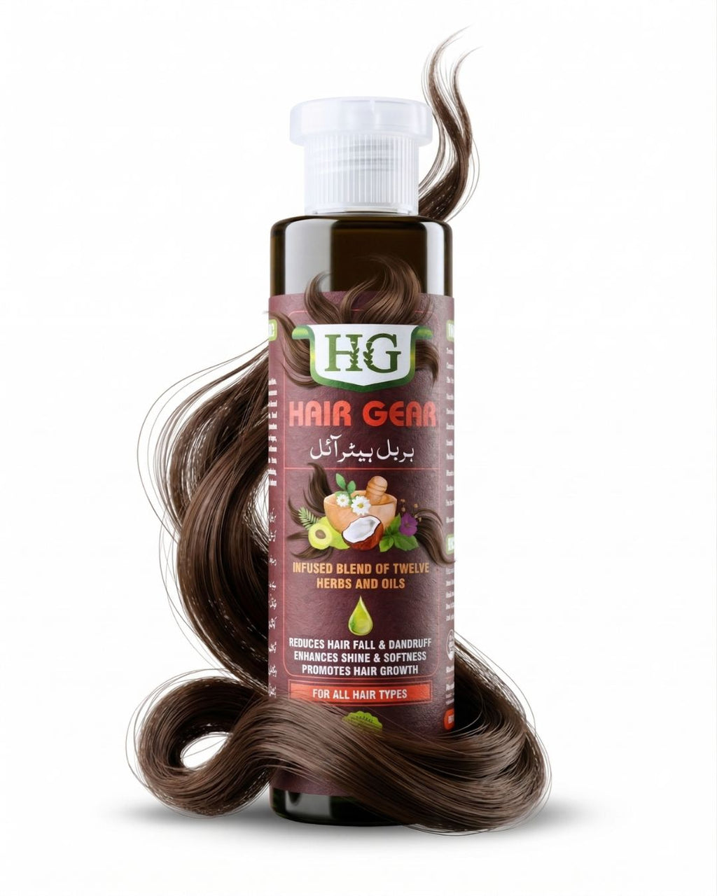 Hair Gear Hair Oil – Hair Fall Control & Fast Hair Growth - 200ml (ہربل ہیئر آئل)