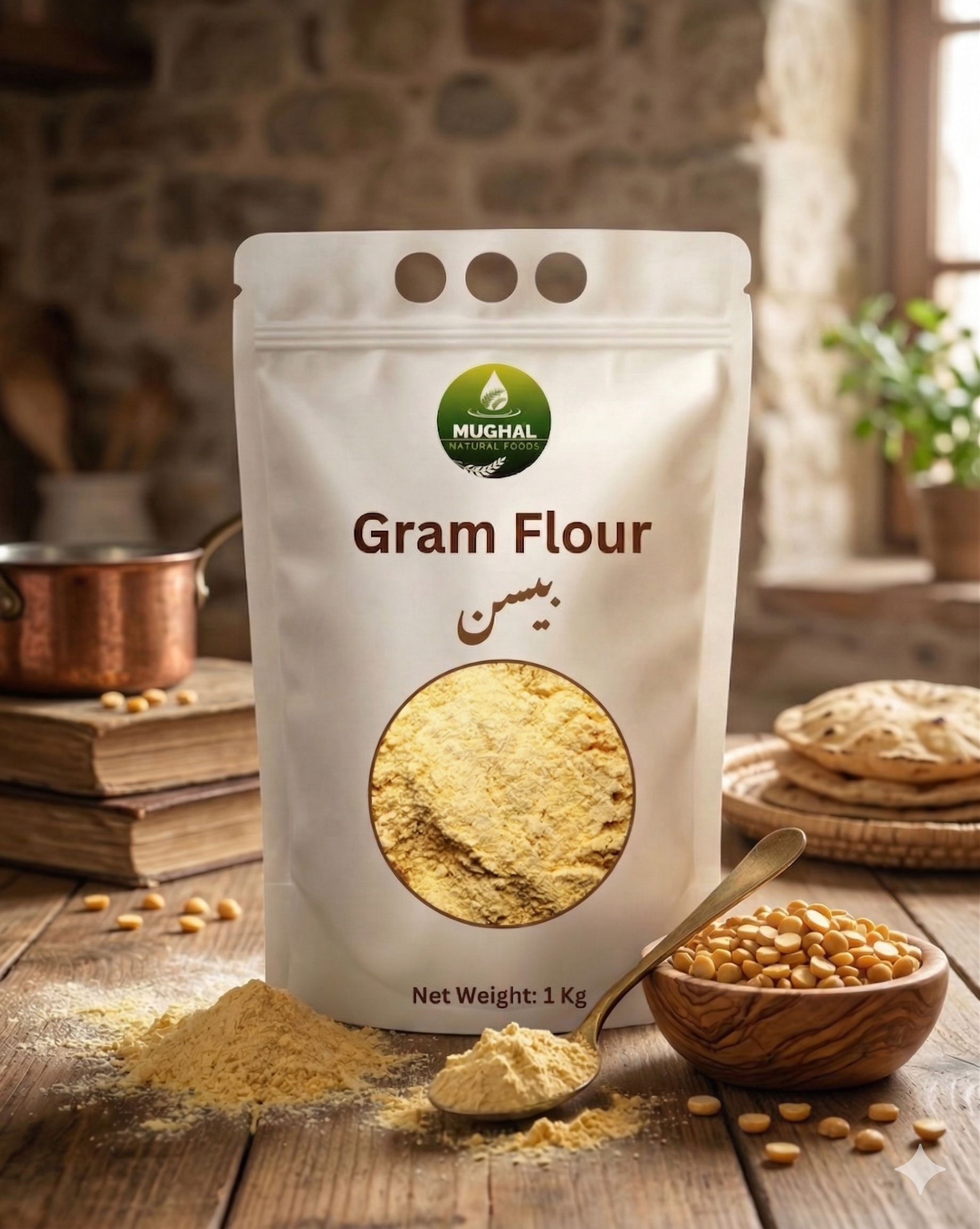 Gram Flour – 100% Chana Dal ( بیسن ) - 1 Kg